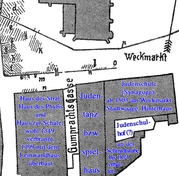 Ausschnitt Altes Judenviertel Franklfurt